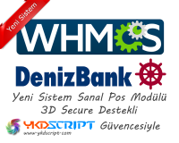 Whmcs DenizBank Inter Vpos Sanal Pos Entegrasyon Modülü - Yeni Sistem